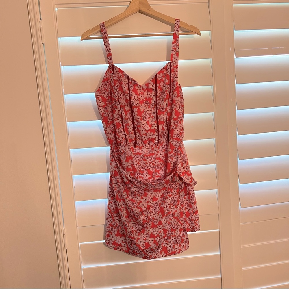 Floral Romper Lg Land of the Free